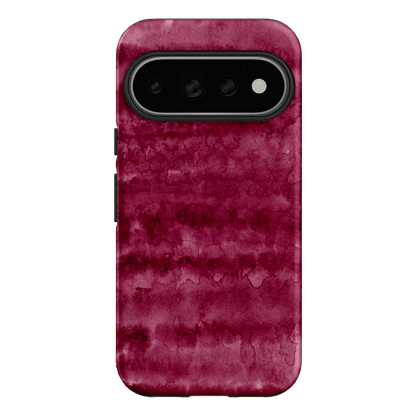 Watercolour Stripes Burgundy Printed Phone Cases Google Pixel 11 Pro / Armoured by The Dairy - The Dairy