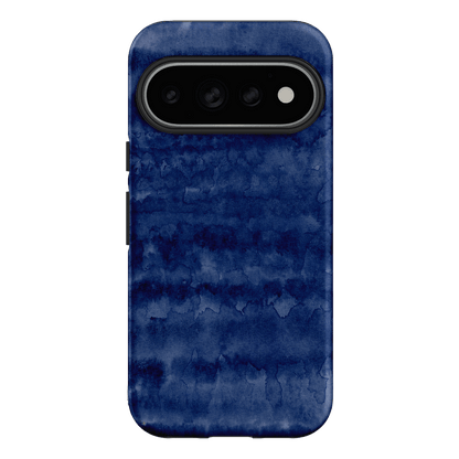 Watercolour Stripes Navy Printed Phone Cases Google Pixel 11 Pro / Armoured by The Dairy - The Dairy