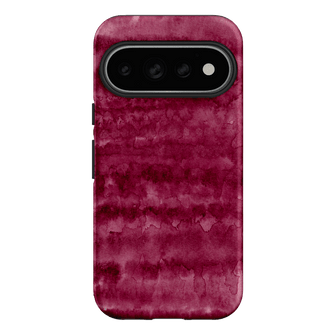 Watercolour Stripes Burgundy Printed Phone Cases Google Pixel 11 Pro / Armoured by The Dairy - The Dairy