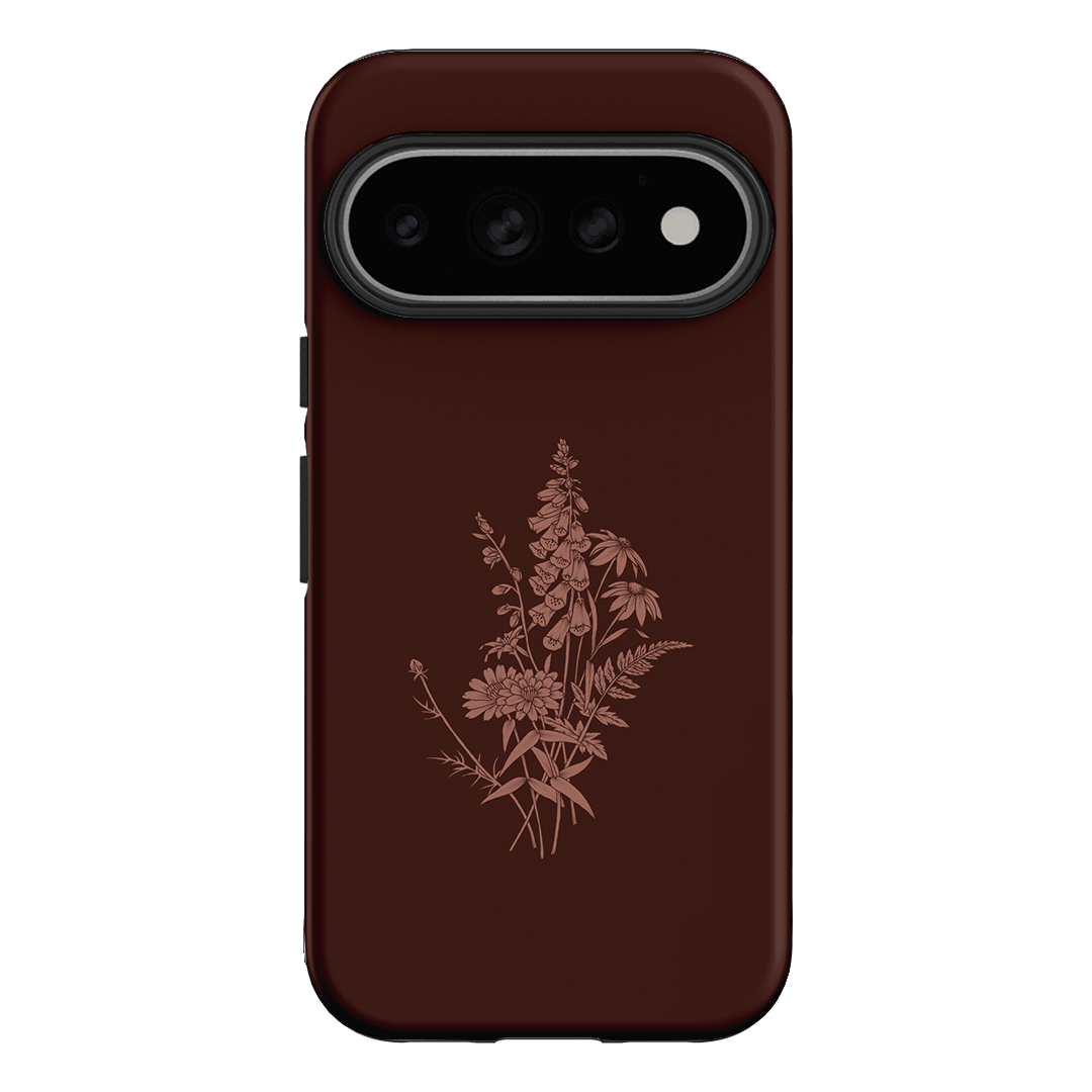 Wildflowers Mocha Printed Phone Cases Google Pixel 11 Pro / Armoured by Typoflora - The Dairy