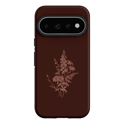 Wildflowers Mocha Printed Phone Cases Google Pixel 11 Pro / Armoured by Typoflora - The Dairy