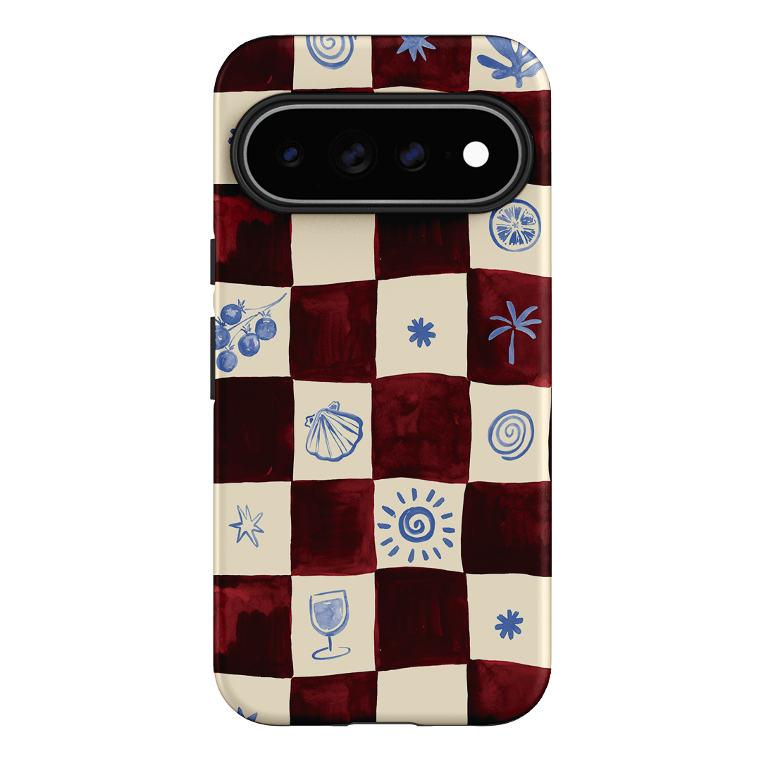 Afternoon Mezze Maroon Printed Phone Cases Google Pixel 11 Pro XL / Armoured by Charlie Taylor - The Dairy