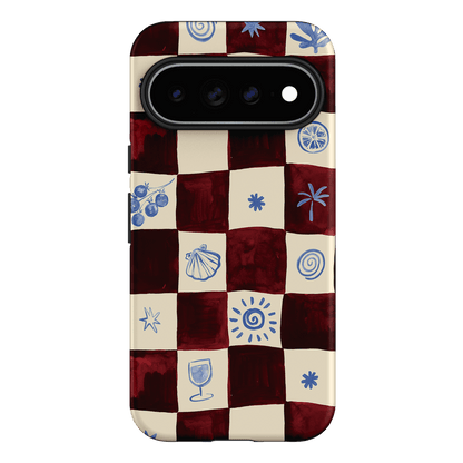 Afternoon Mezze Maroon Printed Phone Cases Google Pixel 11 Pro XL / Armoured by Charlie Taylor - The Dairy