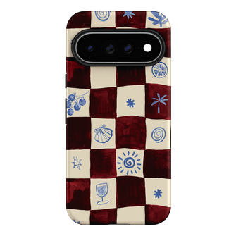 Afternoon Mezze Maroon Printed Phone Cases Google Pixel 11 Pro XL / Armoured by Charlie Taylor - The Dairy