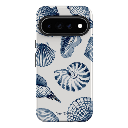 Blue Shells Printed Phone Cases Google Pixel 11 Pro XL / Armoured by Cass Deller - The Dairy