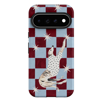 Check Greyhound Blue Printed Phone Cases Google Pixel 11 Pro XL / Armoured by Lisa Hu - The Dairy