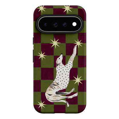 Check Greyhound Green Printed Phone Cases Google Pixel 11 Pro XL / Armoured by Lisa Hu - The Dairy