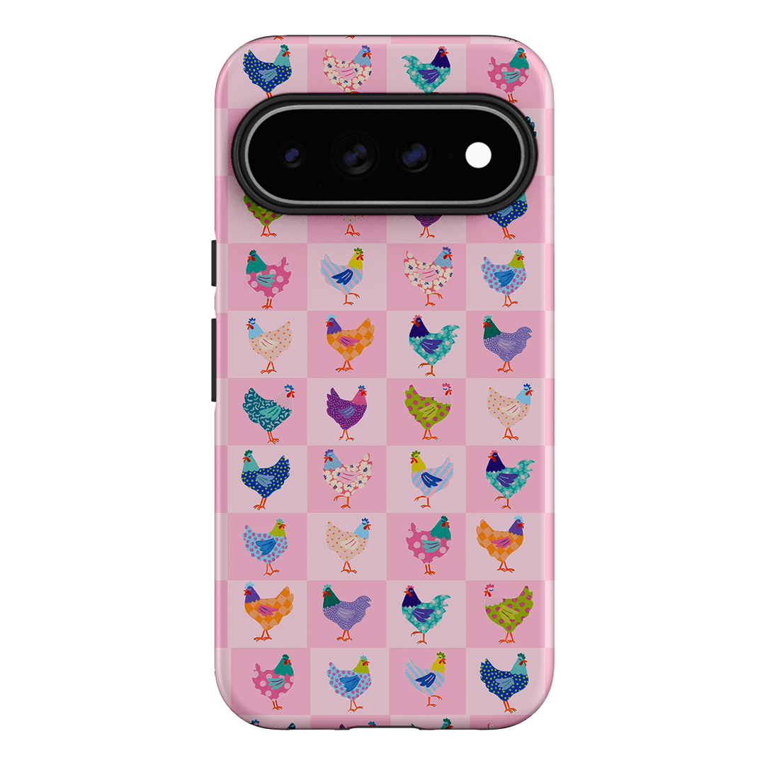 Checkered Chickens Printed Phone Cases Google Pixel 11 Pro XL / Armoured by Kayla Henley - The Dairy