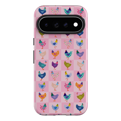 Checkered Chickens Printed Phone Cases Google Pixel 11 Pro XL / Armoured by Kayla Henley - The Dairy