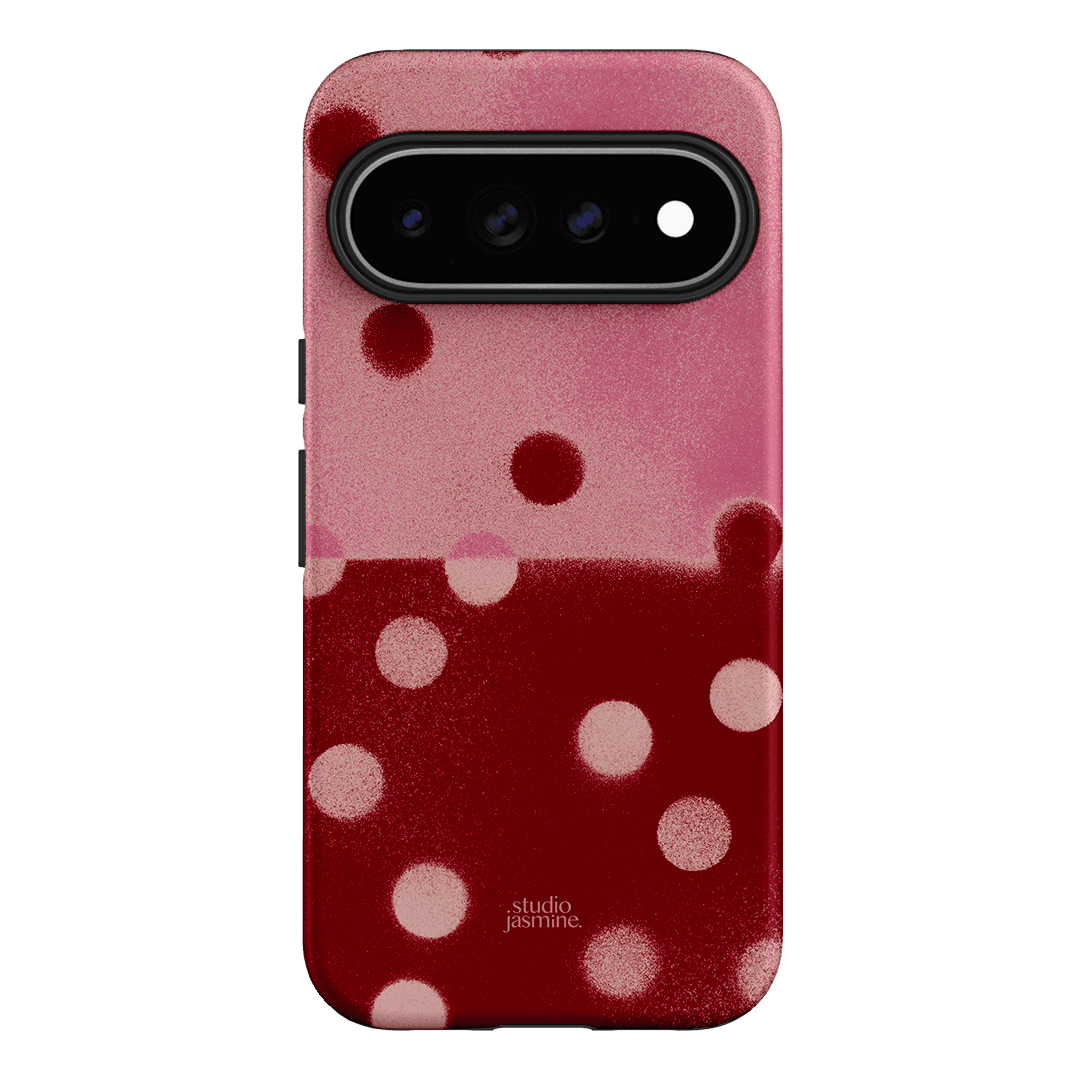 Cherry Polka Dot Printed Phone Cases Google Pixel 11 Pro XL / Armoured by Jasmine Dowling - The Dairy