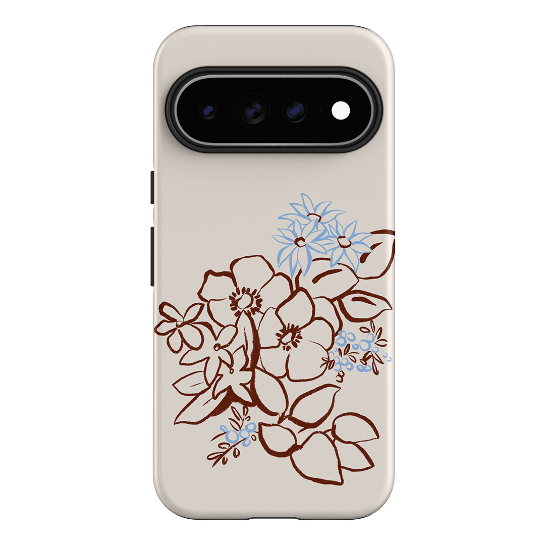 Cream Posy Printed Phone Cases Google Pixel 11 Pro XL / Armoured by Typoflora - The Dairy