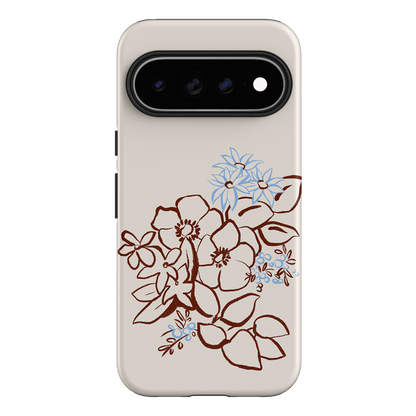 Cream Posy Printed Phone Cases Google Pixel 11 Pro XL / Armoured by Typoflora - The Dairy