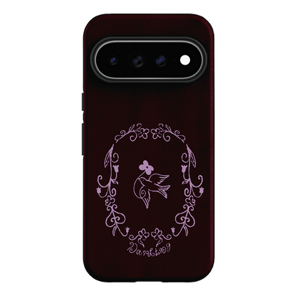 Darling Burgundy Printed Phone Cases by The Dairy - The Dairy