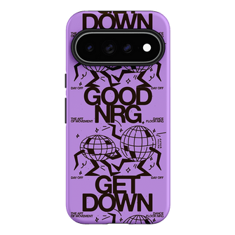 Good Energy in Purple Printed Phone Cases Google Pixel 11 Pro XL / Armoured by After Hours - The Dairy
