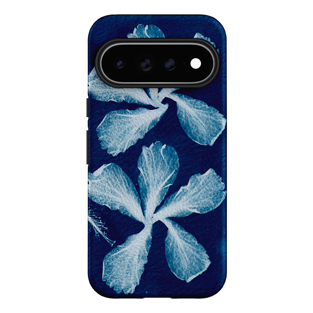 Hibiscus Cyanotype Printed Phone Cases Google Pixel 11 Pro XL / Armoured by Sally Hungerford - The Dairy