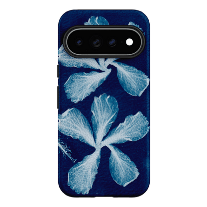 Hibiscus Cyanotype Printed Phone Cases Google Pixel 11 Pro XL / Armoured by Sally Hungerford - The Dairy