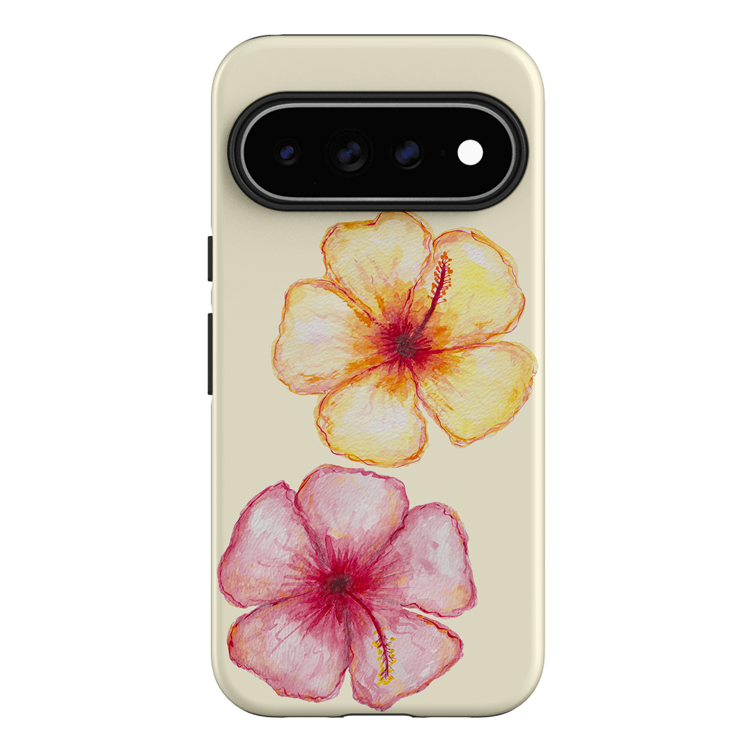 Hibiscus Flower Yellow Printed Phone Cases Google Pixel 11 Pro XL / Armoured by BG. Studio - The Dairy
