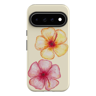 Hibiscus Flower Yellow Printed Phone Cases Google Pixel 11 Pro XL / Armoured by BG. Studio - The Dairy