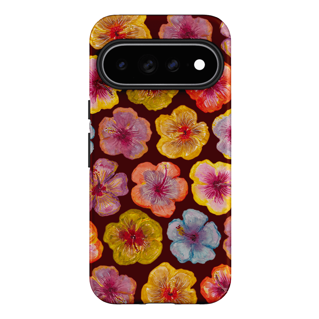 Hibiscus Holiday Rouge Printed Phone Cases Google Pixel 11 Pro XL / Armoured by BG. Studio - The Dairy