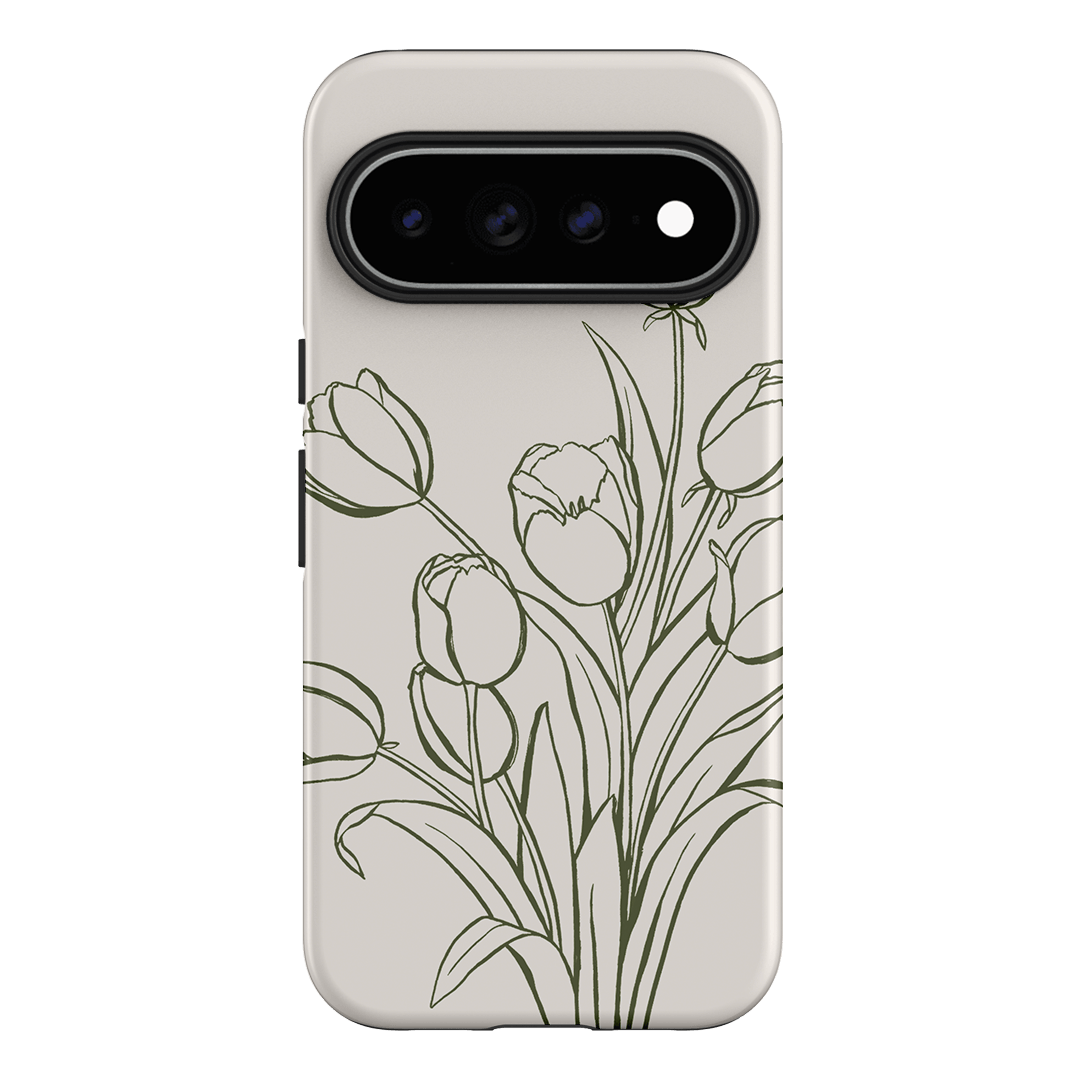 Inked Tulips Printed Phone Cases Google Pixel 11 Pro XL / Armoured by Typoflora - The Dairy