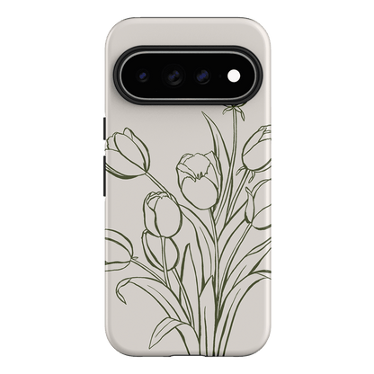 Inked Tulips Printed Phone Cases Google Pixel 11 Pro XL / Armoured by Typoflora - The Dairy