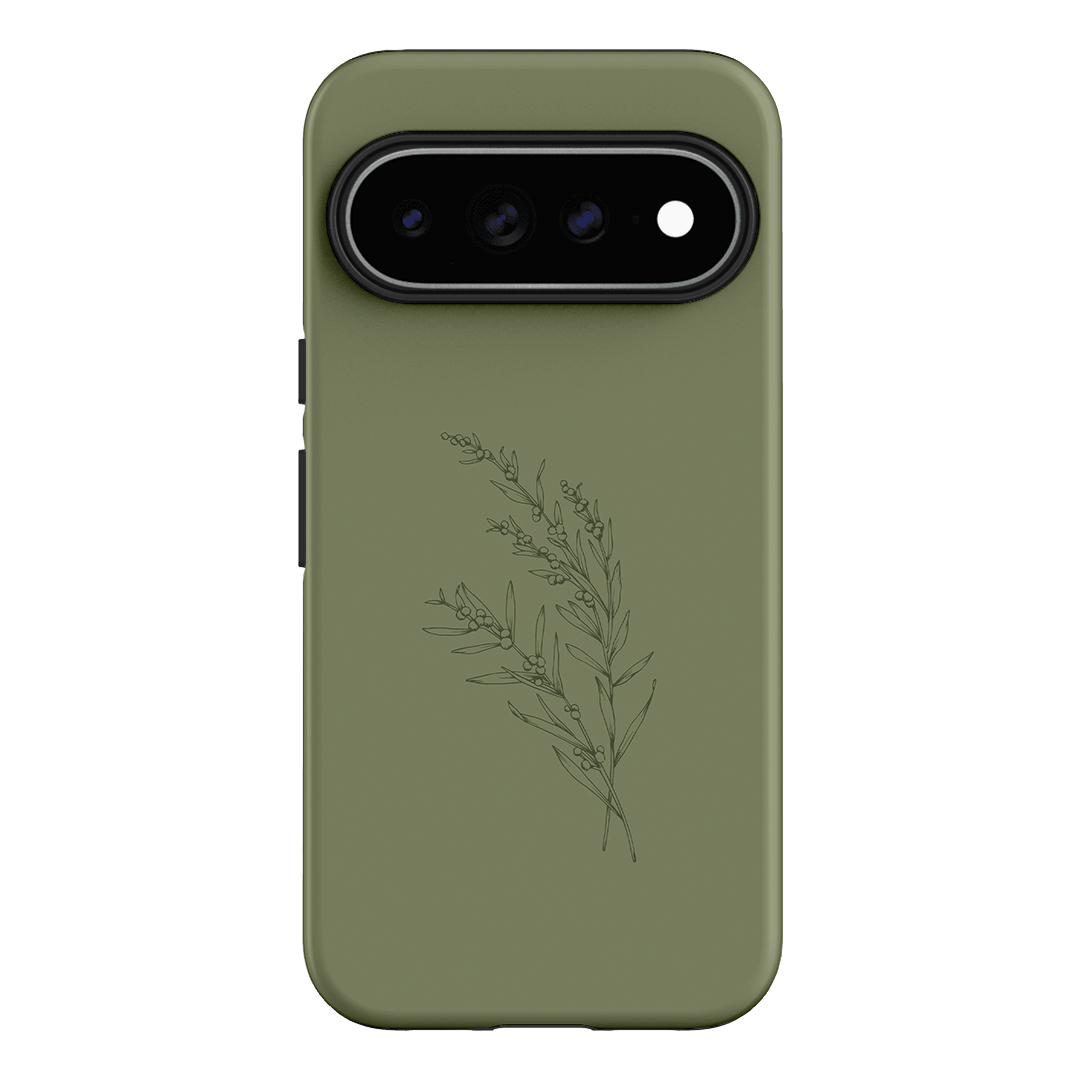 Khaki Wattle Printed Phone Cases Google Pixel 11 Pro XL / Armoured by Typoflora - The Dairy