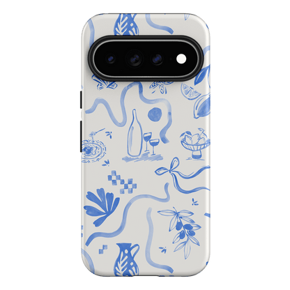 Mediterranean Wave Printed Phone Cases Google Pixel 11 Pro XL / Armoured by Charlie Taylor - The Dairy
