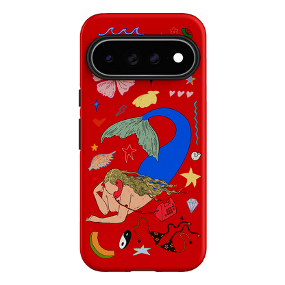 Mermaid Salad Scarlet Printed Phone Cases Google Pixel 11 Pro XL / Armoured by Easty Beasty - The Dairy