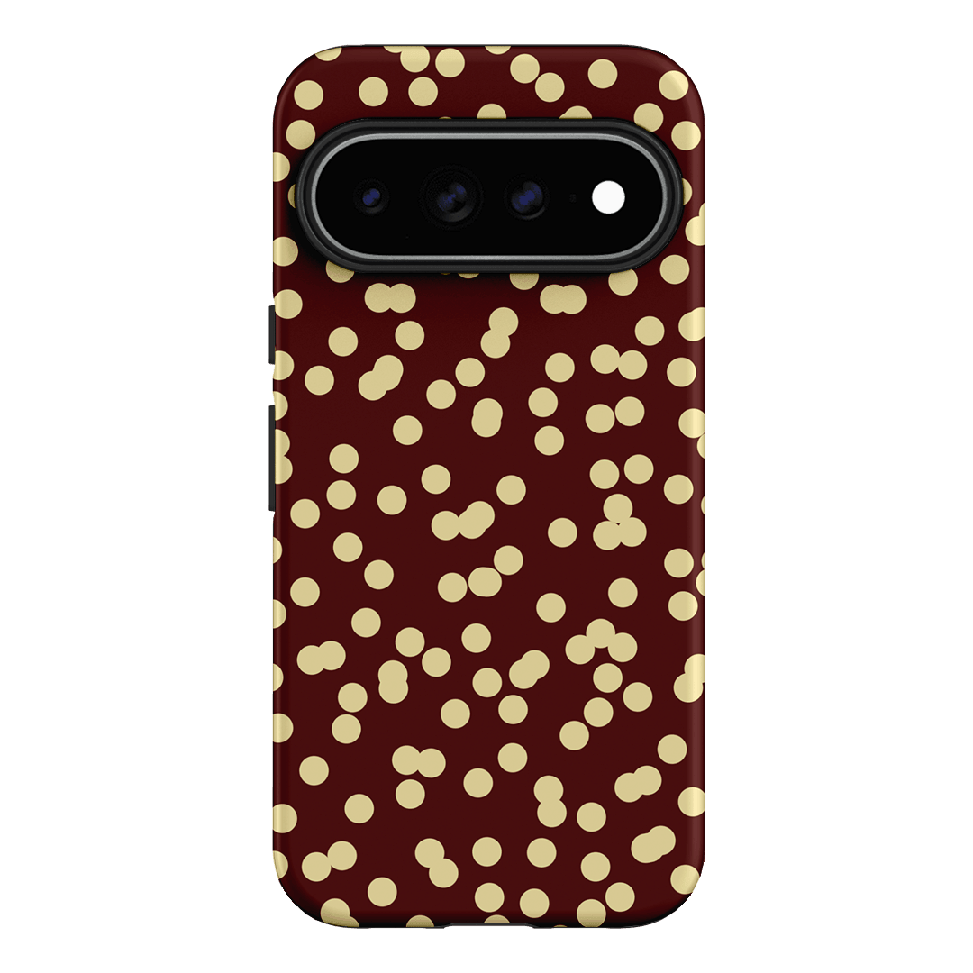 Mini Confetti Burgundy Butter Printed Phone Cases Google Pixel 11 Pro XL / Armoured by Veronica Tucker - The Dairy