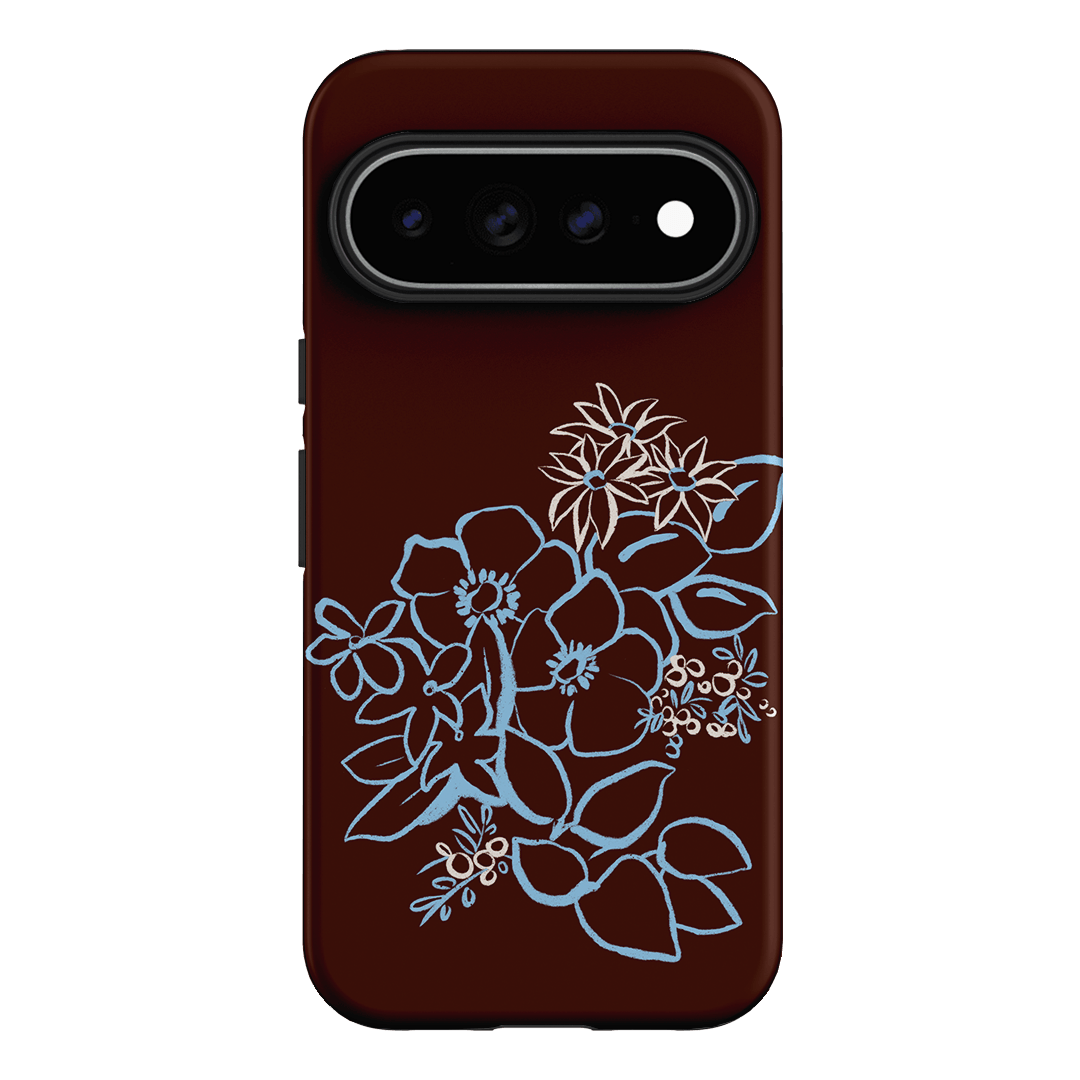Mocha Posy Printed Phone Cases Google Pixel 11 Pro XL / Armoured by Typoflora - The Dairy
