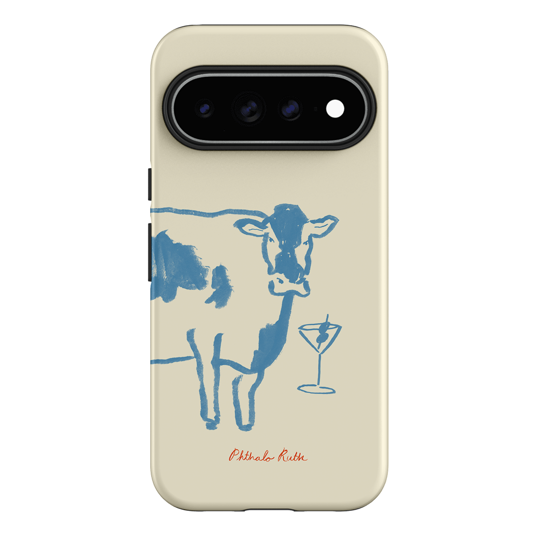 Mootini Blue Printed Phone Cases Google Pixel 11 Pro XL / Armoured by Phthalo Ruth - The Dairy