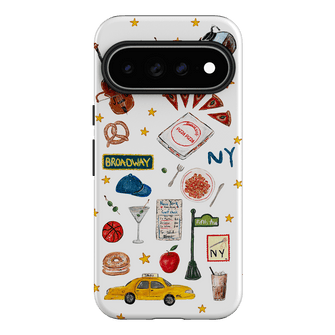 NYC White Printed Phone Cases Google Pixel 11 Pro XL / Armoured by BG. Studio - The Dairy