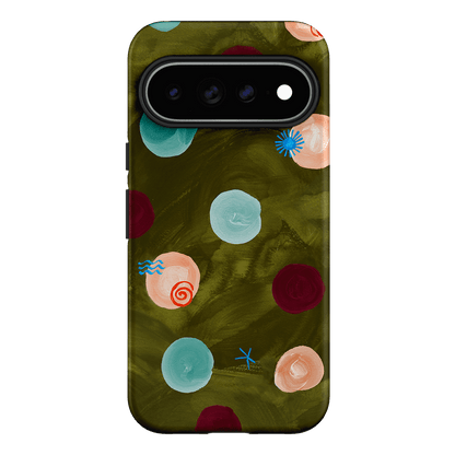 Olive Spot Printed Phone Cases Google Pixel 11 Pro XL / Armoured by Charlie Taylor - The Dairy