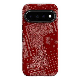 Paisley Crimson Printed Phone Cases Google Pixel 11 Pro XL / Armoured by The Dairy - The Dairy