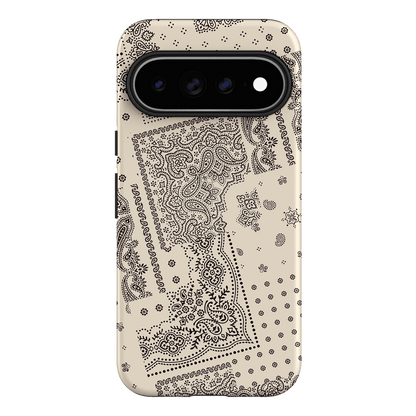 Paisley Ecru Printed Phone Cases Google Pixel 11 Pro XL / Armoured by The Dairy - The Dairy