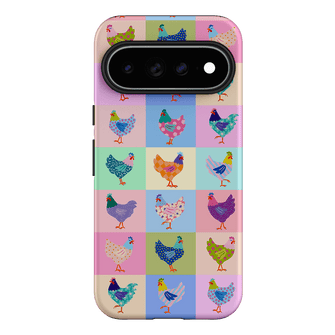 Pastel Chickens Printed Phone Cases Google Pixel 11 Pro XL / Armoured by Kayla Henley - The Dairy