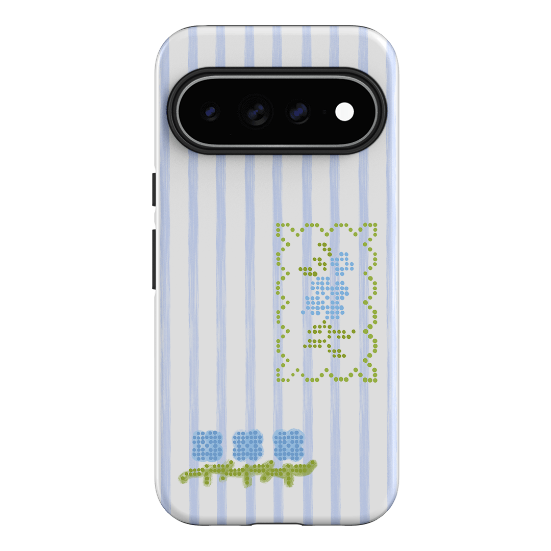 Patchwork Blue Printed Phone Cases Google Pixel 11 Pro XL / Armoured by Kayla Carr - The Dairy