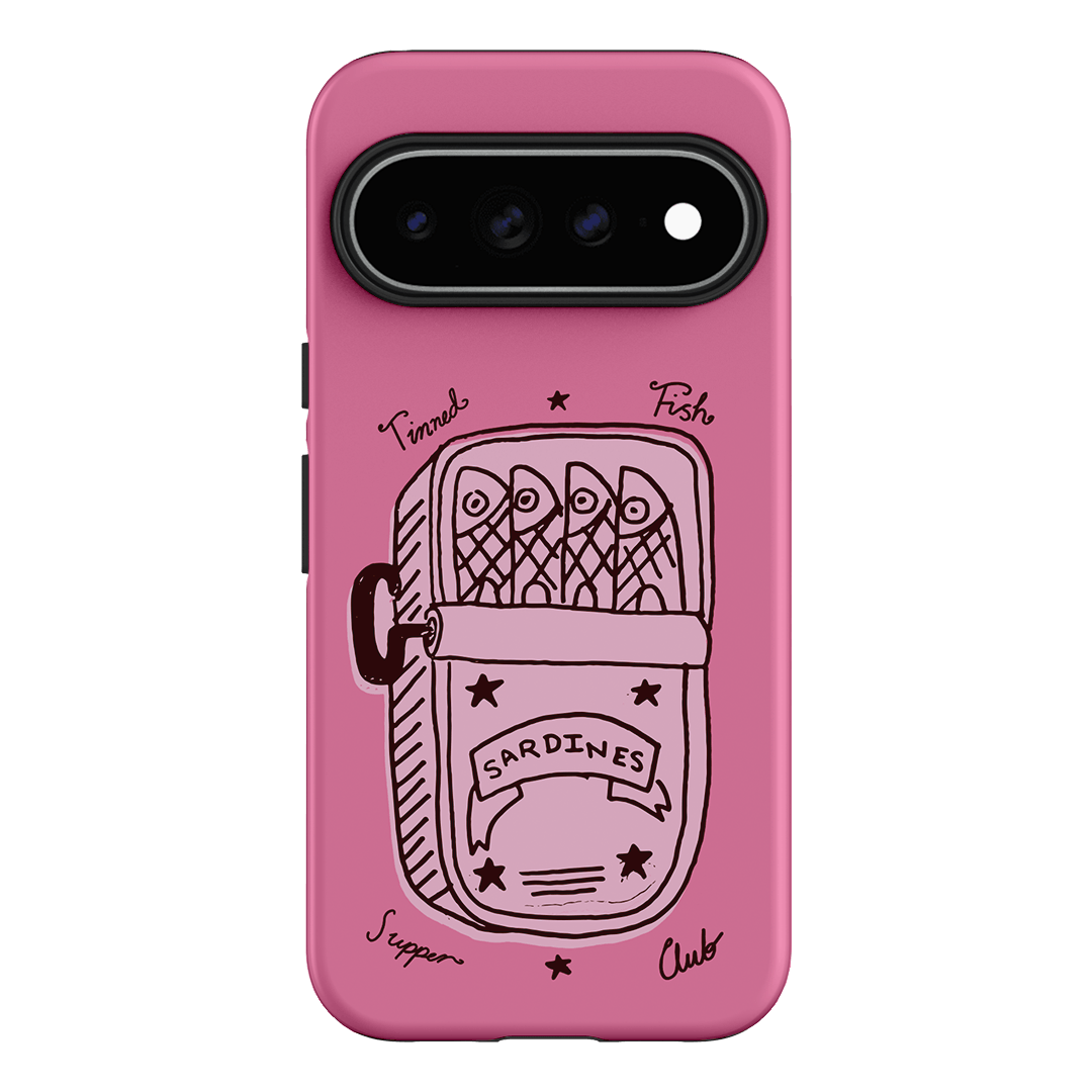 Sardine Social Pink Printed Phone Cases Google Pixel 11 Pro XL / Armoured by The Dairy - The Dairy