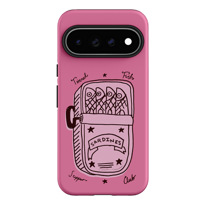 Sardine Social Pink Printed Phone Cases Google Pixel 11 Pro XL / Armoured by The Dairy - The Dairy