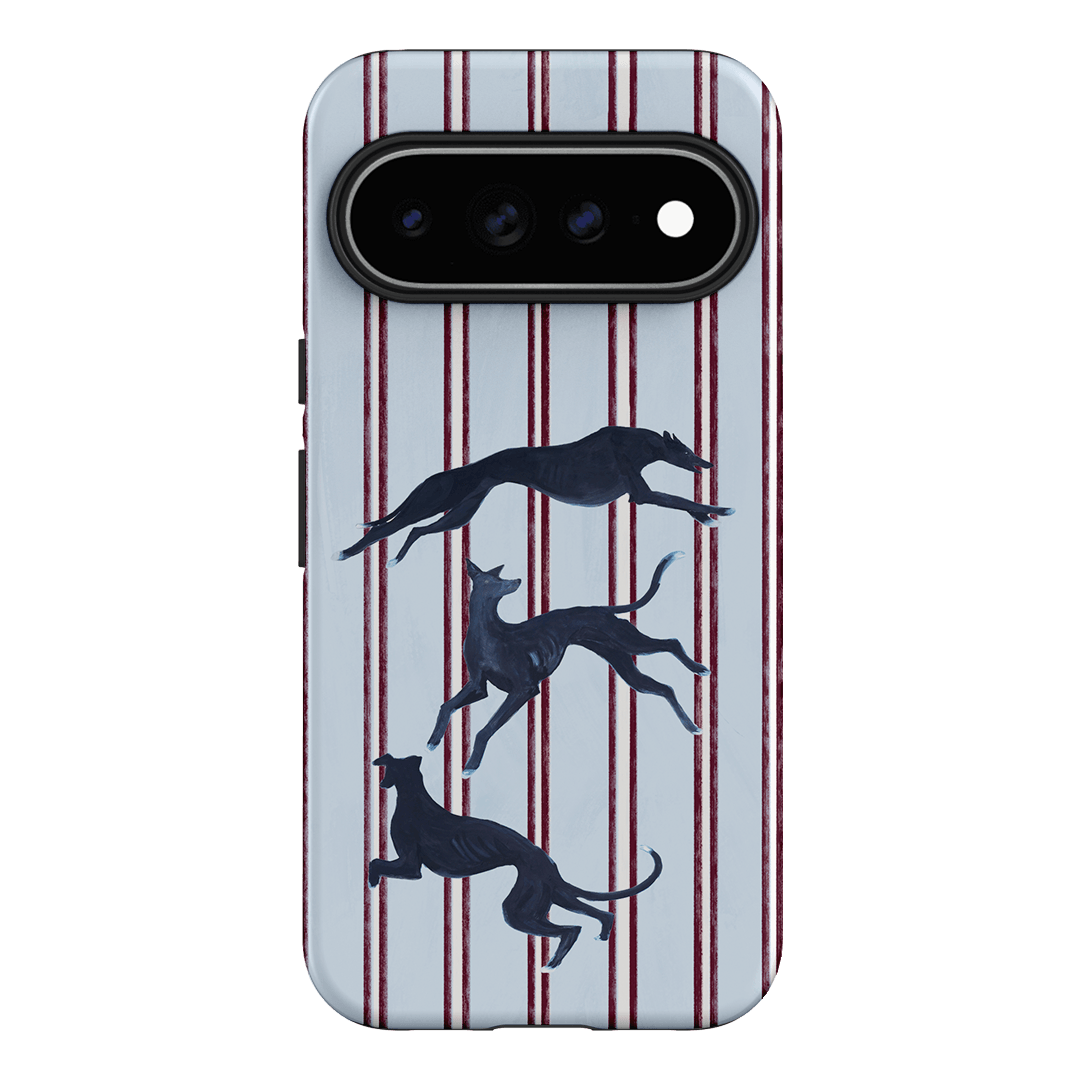 Stripey Hounds Printed Phone Cases Google Pixel 11 Pro XL / Armoured by Lisa Hu - The Dairy
