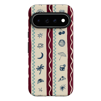 Summer Snacks Burgundy Printed Phone Cases by Charlie Taylor - The Dairy