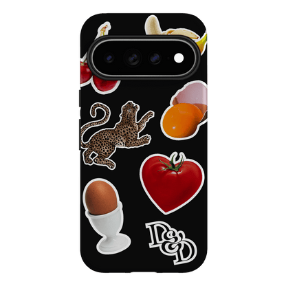 Sunday Stickers Black Printed Phone Cases Google Pixel 11 Pro XL / Armoured by Desmond & Dempsey - The Dairy