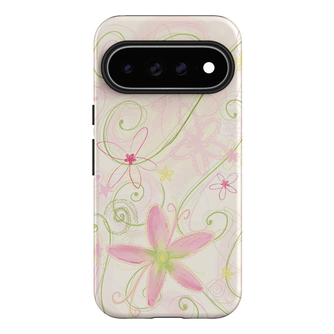 Swirl Pink Printed Phone Cases Google Pixel 11 Pro XL / Armoured by Kayla Carr - The Dairy