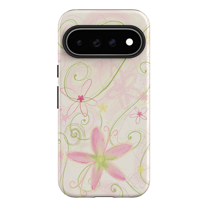 Swirl Pink Printed Phone Cases Google Pixel 11 Pro XL / Armoured by Kayla Carr - The Dairy