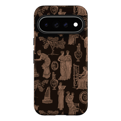 Symposium Burnt Umber Printed Phone Cases Google Pixel 11 Pro XL / Armoured by Veronica Tucker - The Dairy