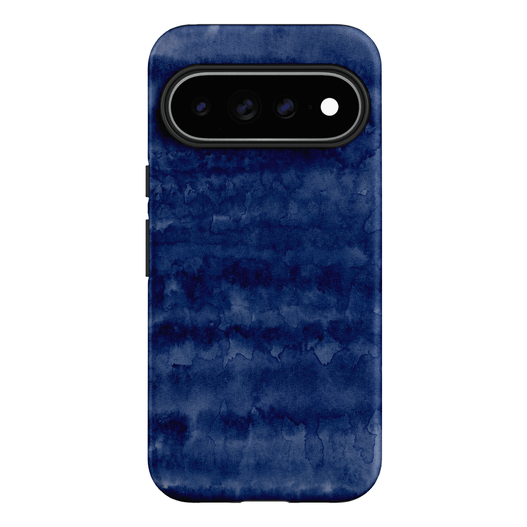 Watercolour Stripes Navy Printed Phone Cases Google Pixel 11 Pro XL / Armoured by The Dairy - The Dairy