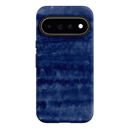 Watercolour Stripes Navy Printed Phone Cases Google Pixel 11 Pro XL / Armoured by The Dairy - The Dairy