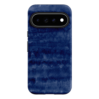 Watercolour Stripes Navy Printed Phone Cases Google Pixel 11 Pro XL / Armoured by The Dairy - The Dairy