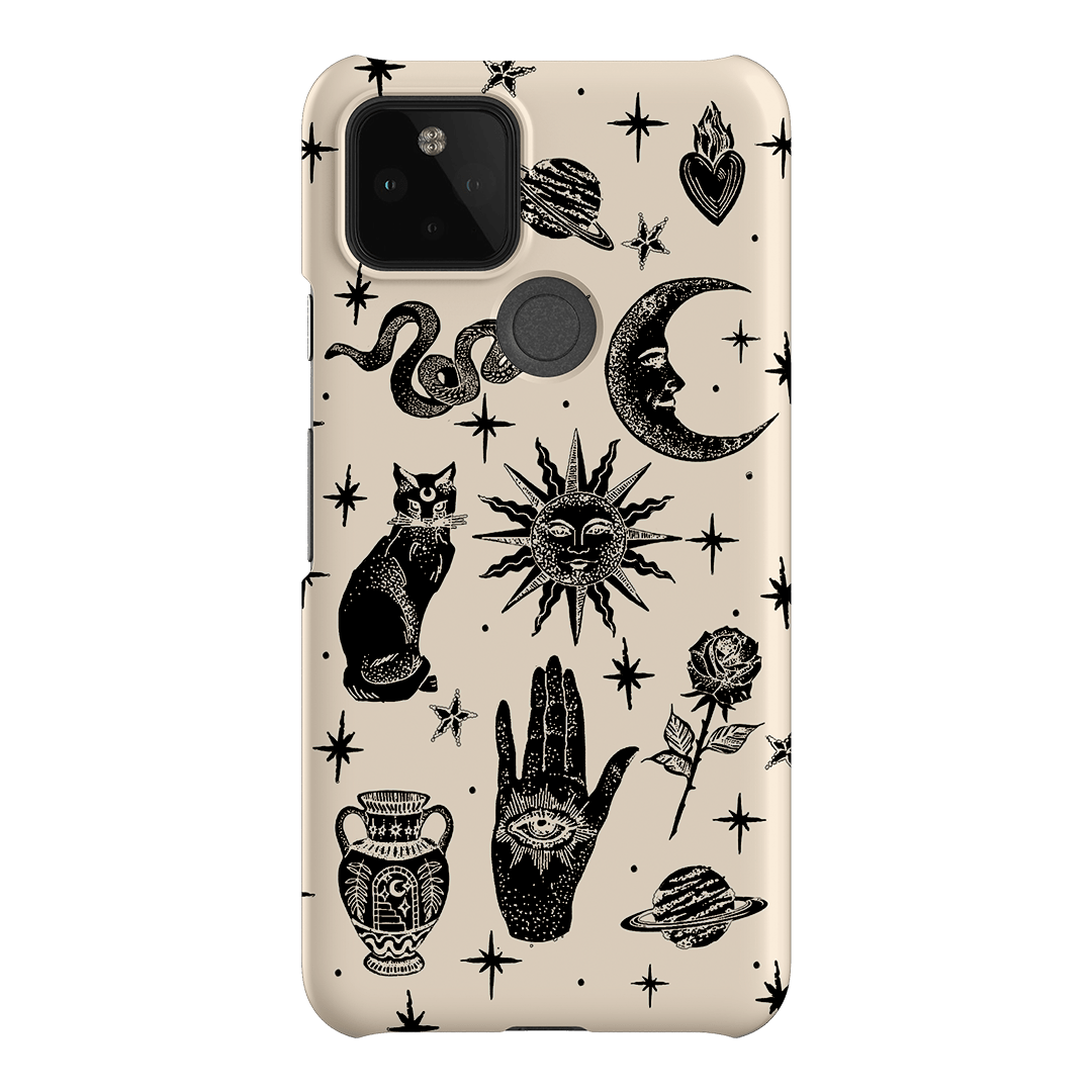 Astro Flash Beige Printed Phone Cases Google Pixel 5 / Snap by Veronica Tucker - The Dairy