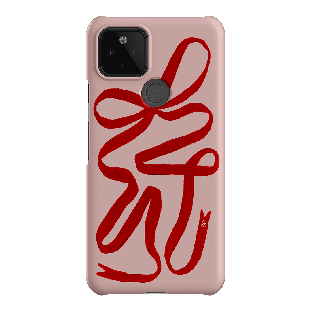 Valentine Ribbon Printed Phone Cases Google Pixel 5 / Snap by Jasmine Dowling - The Dairy